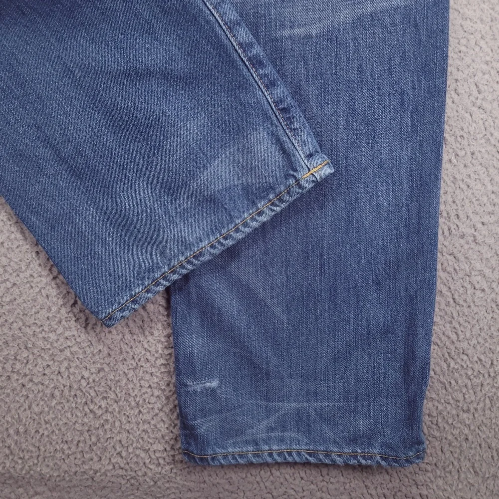 POLO Ralph Lauren Jeans Mens 34x30 Bootcut 750 Button Fly 100% Cotton Blue Denim